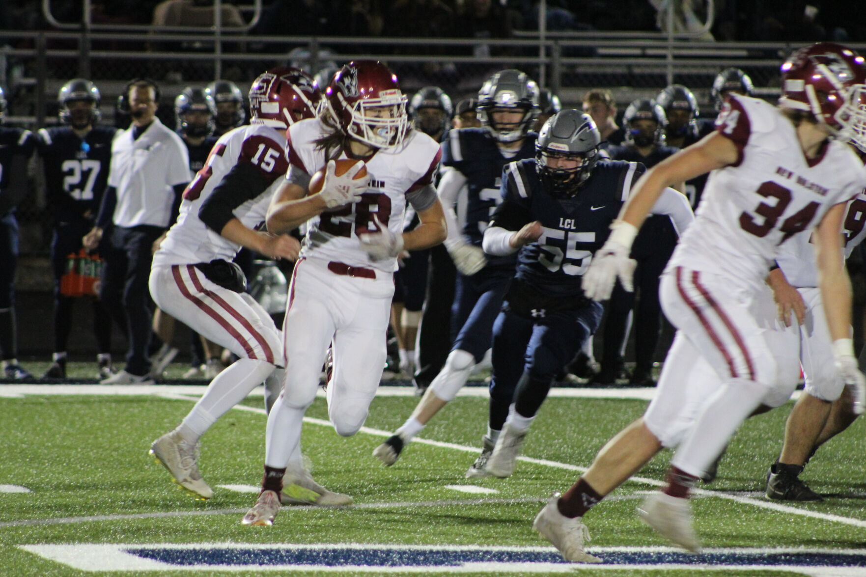 Top-seeded Lake Country Lutheran rolls past New Holstein 44-0